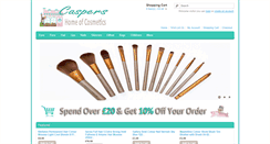 Desktop Screenshot of caspercosmetics.co.uk